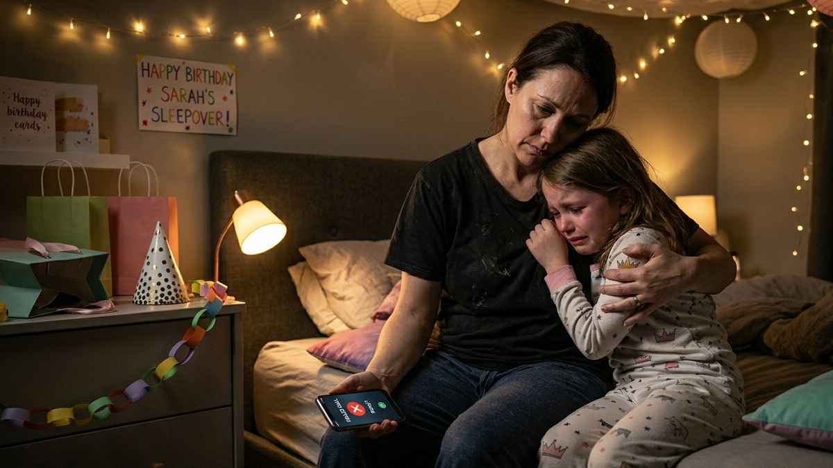 Single Mom Refuses To Force An Unhappy Child To Stay Over, Now The Other Parents Are Calling Her A Failure