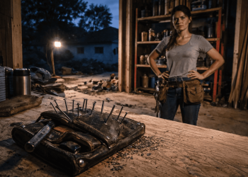 Woman Nails Her Coworker’s Tool Bag To The Floor After He Steals Her Ladder. Silent Payback That Left No One Talking About