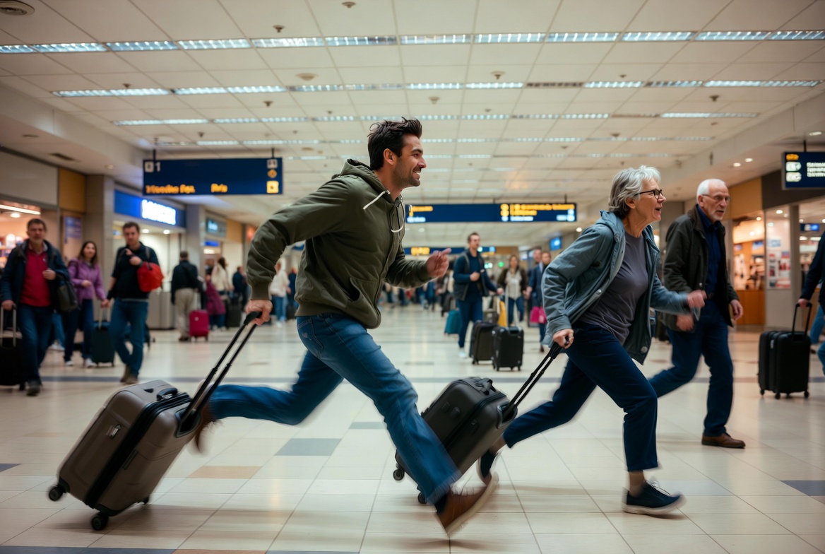 Fast Walker VS. Older Woman: A Race To The Plane That Ends In Humiliation