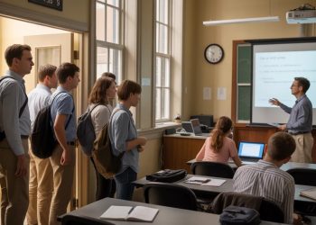 He Started His Class on Time, Even Though Another Professor Refused to Leave the Room