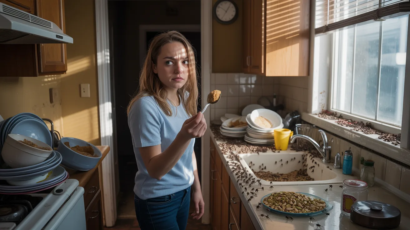 Roommates Leave The Kitchen A Mess, So She Decides To Feed The Ants Before Moving Out Roommates Leave The Kitchen A Mess, So She Decides To Feed The Ants Before Moving Out