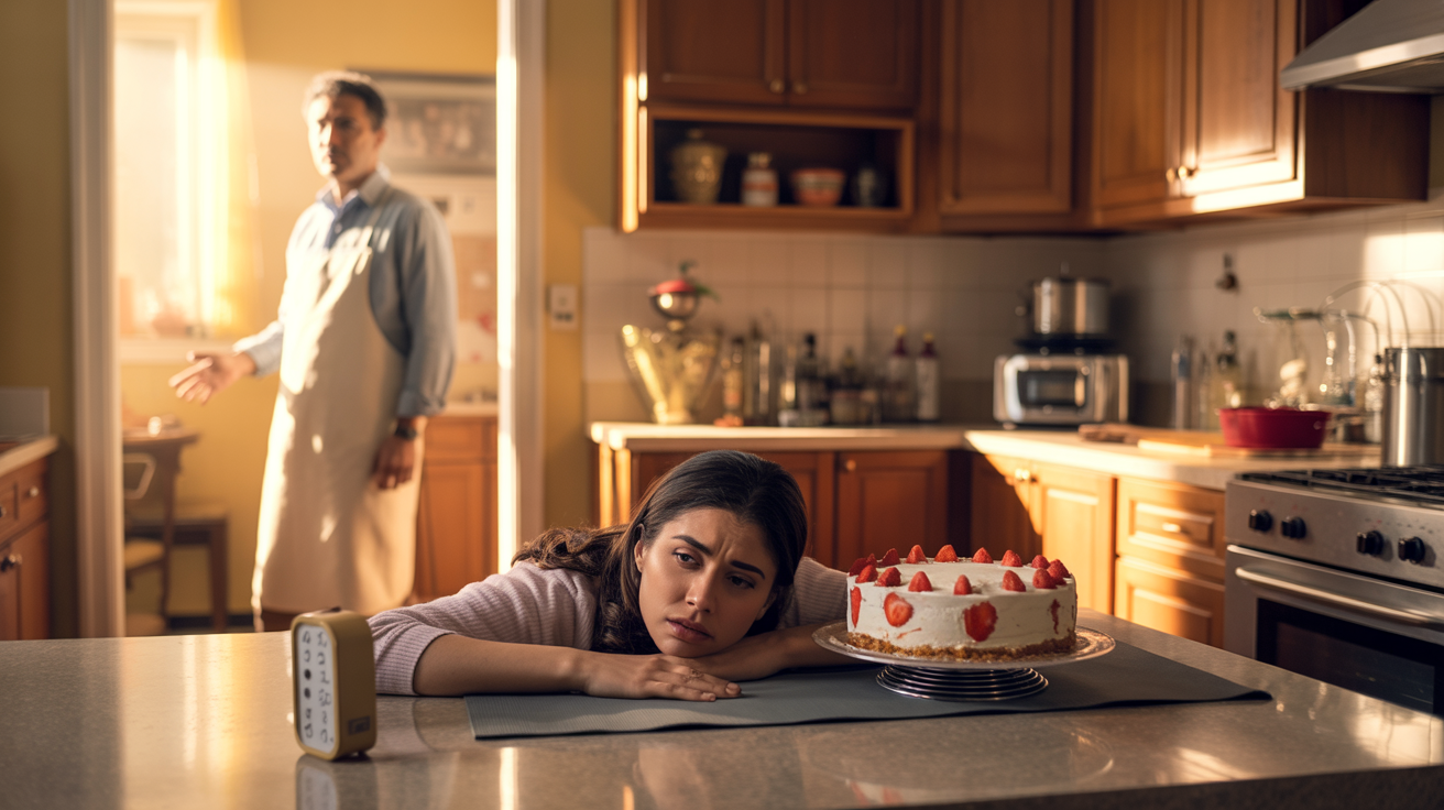 Father Accuses Daughter Of Being Selfish For Not Sacrificing Her Health To Bake Two Cakes