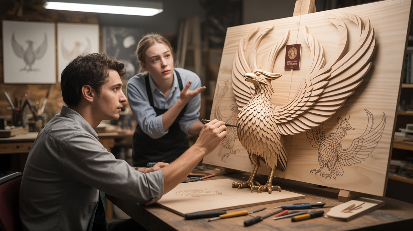 Artist Defends Bold Vision Then Storms Out After Instructor Questions Project