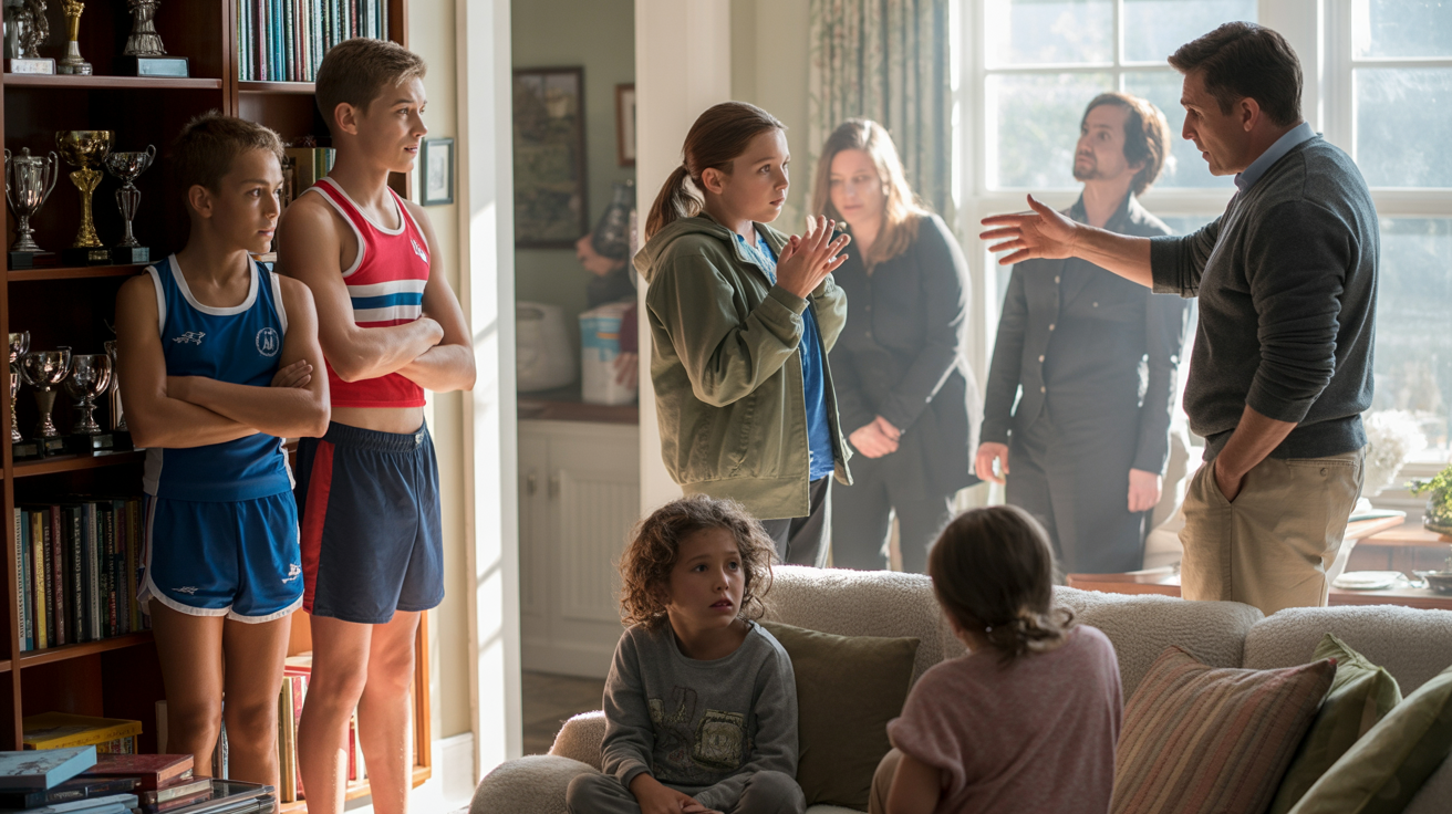 Parent Grants Permission For Children To Use Martial Arts Training During A Chaotic Family Visit