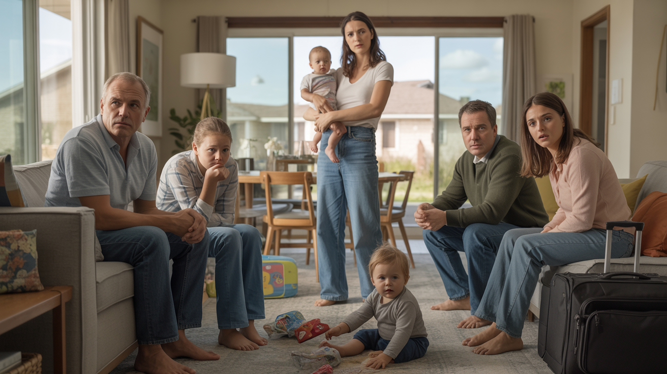 One Roommate's Family Shows Up And Stays The Night In A Shared House Of 4