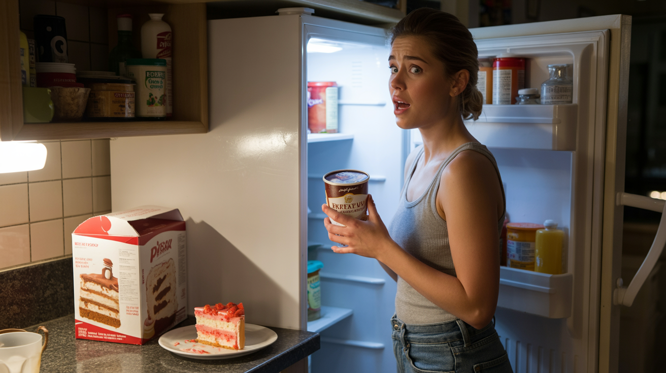 Roommate Stole Special Cake, She Ate Expensive Ice Cream In Petty Revenge