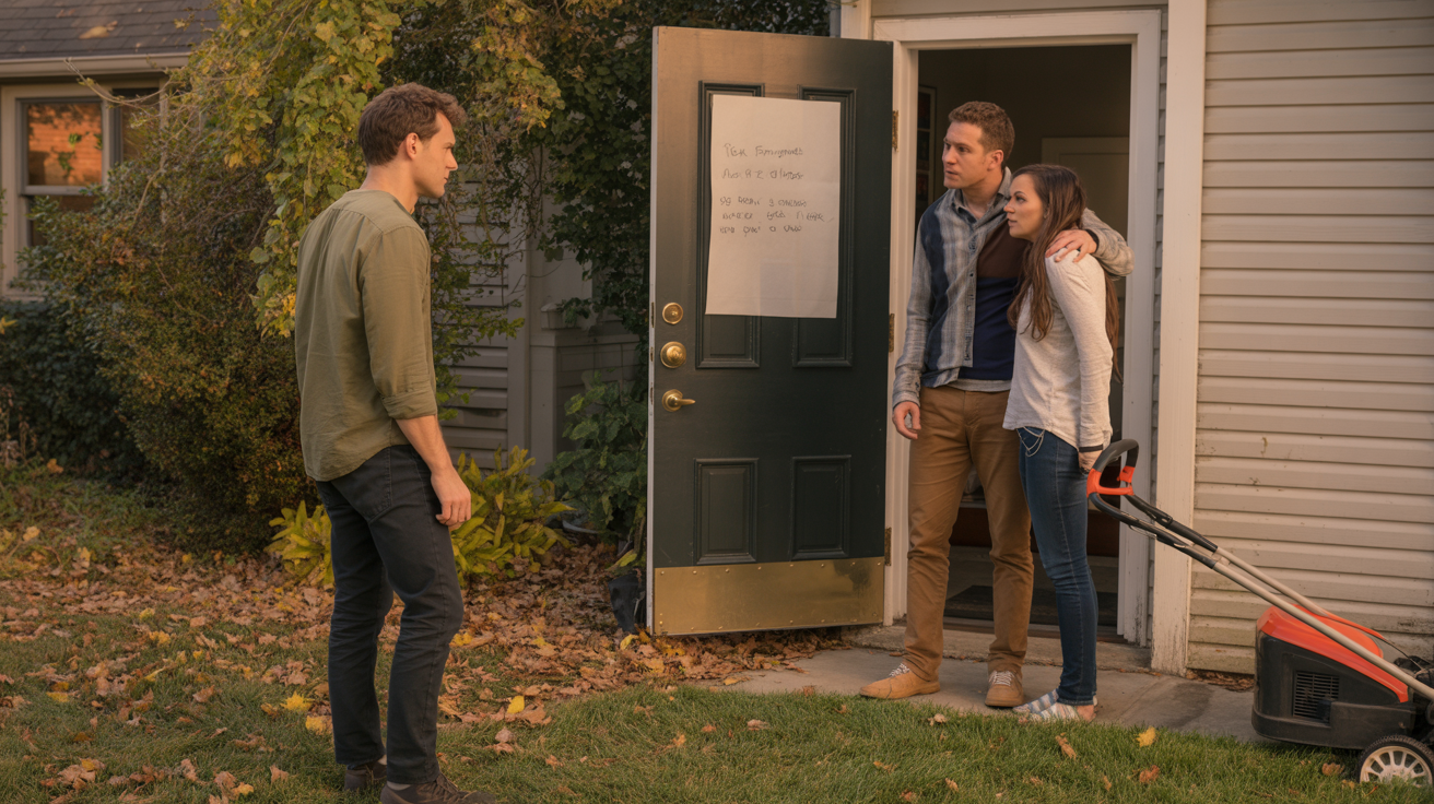 Kind Neighbor Mows An Elderly Man Lawn Out Of Kindness, New Owners Want Him To Do The Same