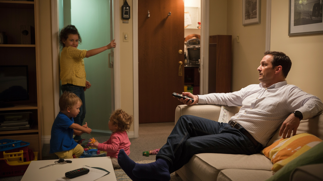 Husband Refuses To Leave Home With Kids Daily So Wife Can Enjoy Alone Time