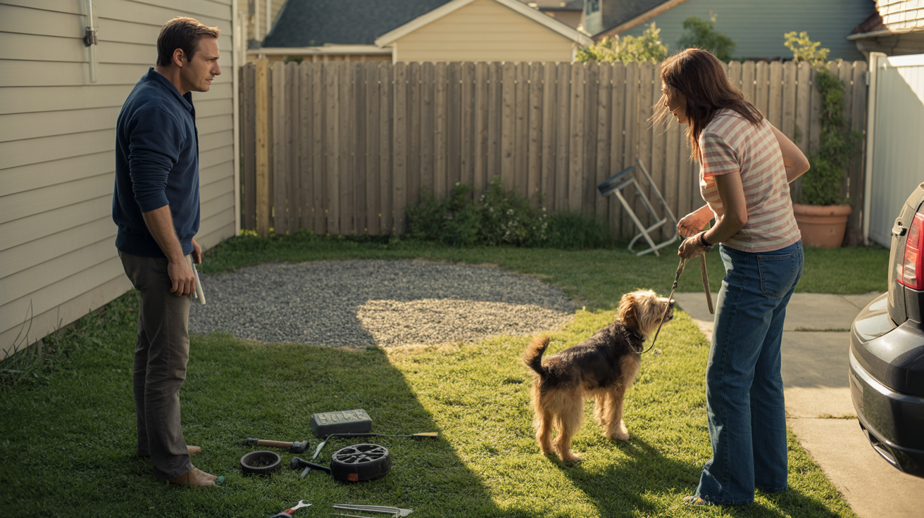 Disabled Man Creates Backyard Gravel Pit For Oil Changes And Faces Housemate Backlash