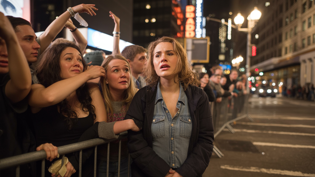 Young Woman Voices Discomfort Over Crowding And Faces Sudden Tears From Stranger