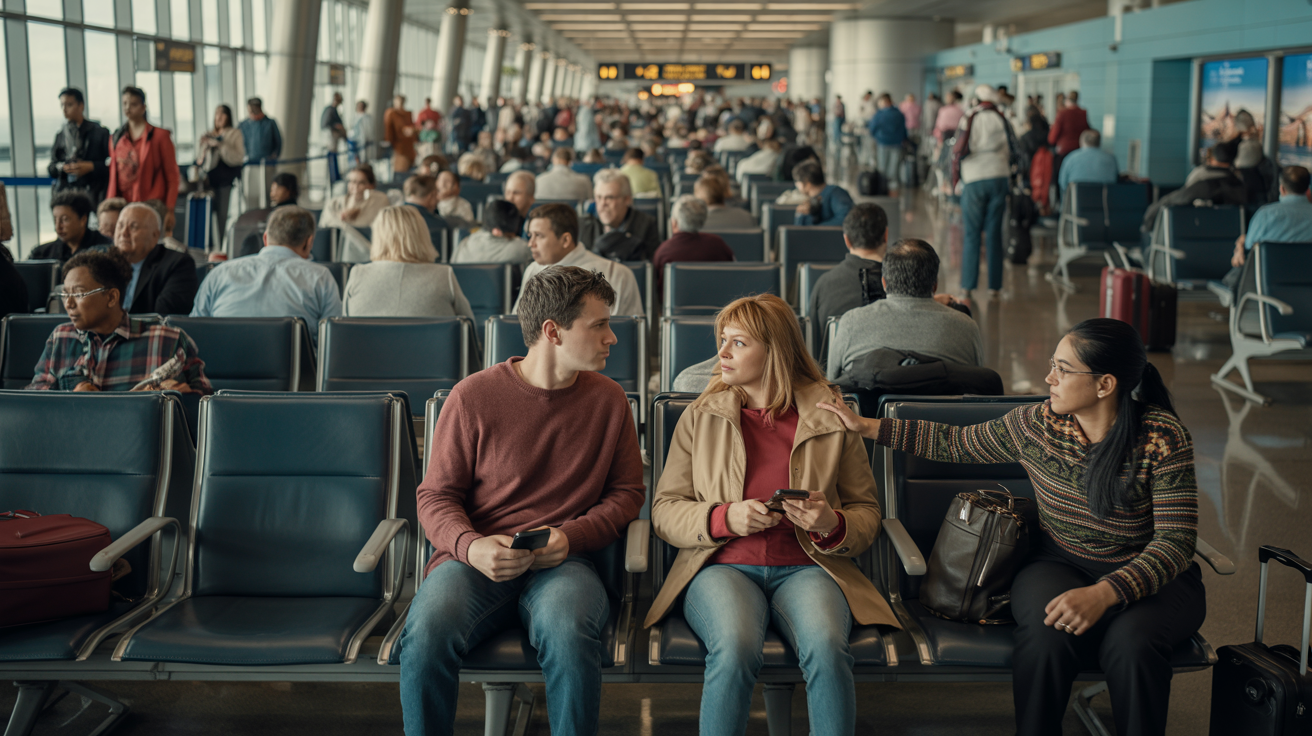 Finders-Keepers Traveler Refuses To Yield Airport Seat Saved For Someone Absent