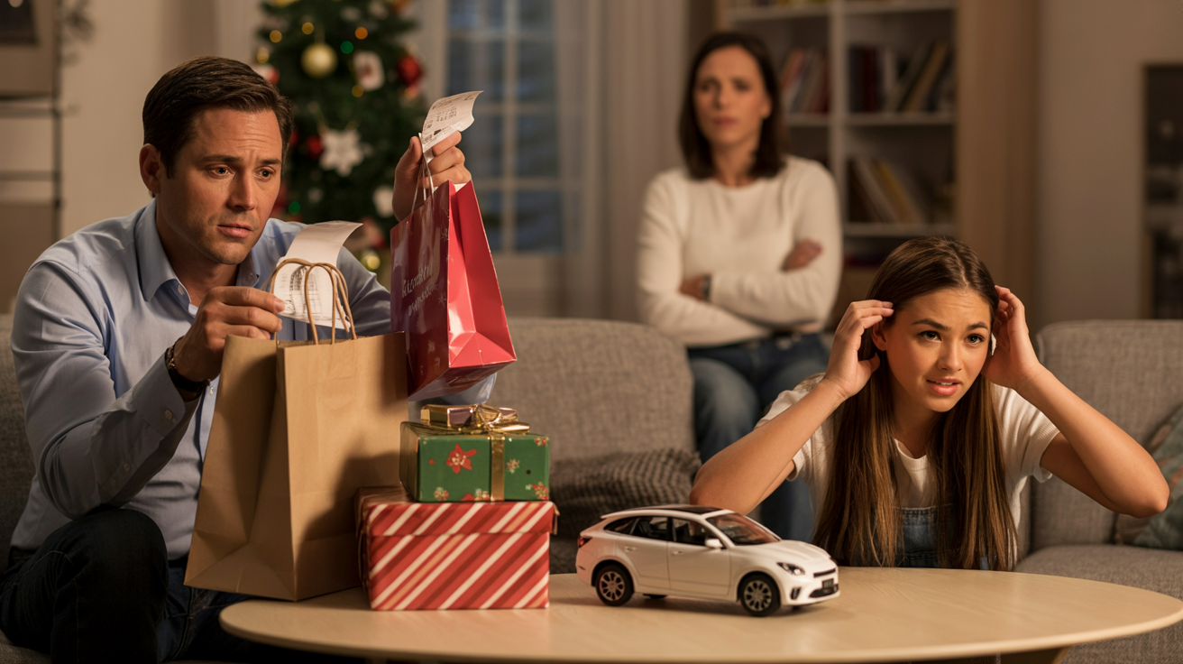 Husband Returns Gifts Wife Bought For Friends Kids Due To Expensiveness