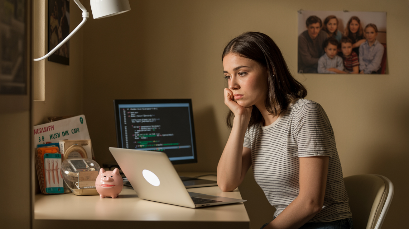 Woman, Suffering From Tough Childhood, Hides Her Huge Salary From Her Struggling Parents