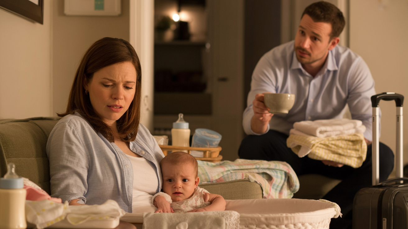 New Dad Steps Up For Newborn Week Alone But His Honest Words Leave Wife Feeling Crushed