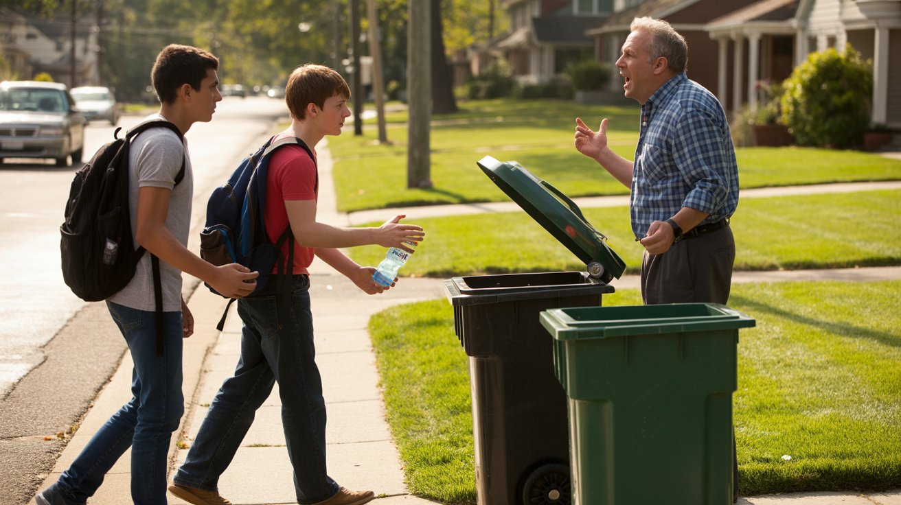He Tried to Recycle a Bottle, Got Yelled At, and Responded in the Pettiest Way Possible