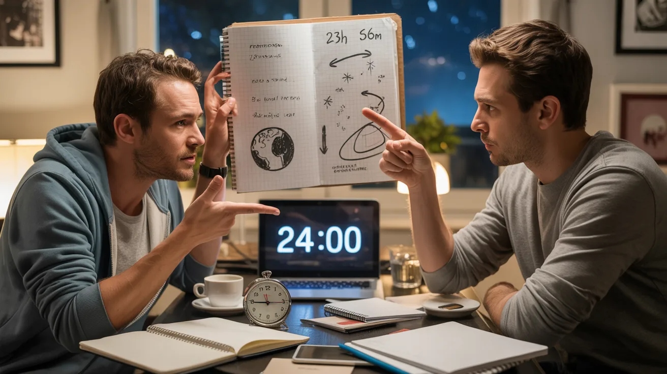 A Man Said a Day Is 24 Hours. His Friend Insisted It’s 23 Hours and 56 Minutes, and Refused to Back Down