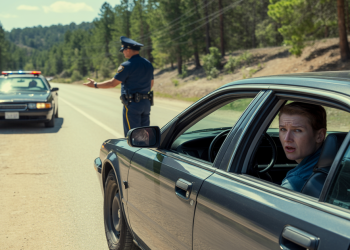 Commuter Faces A Police Interrogation After Choosing The Only Practical Road To A Meeting