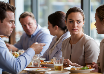 Coworker Twists Shared Project Story At Team Lunch And Faces Instant Lesson