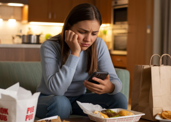 Anxious Teen Daughter Cannot Order Food, Dad Can’t Help And Just Let It Be