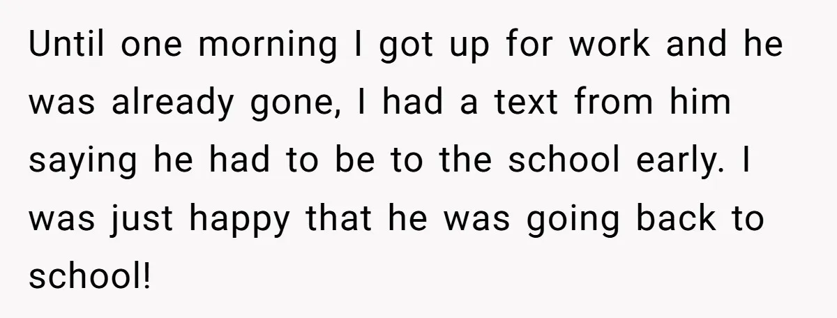 She Supported His Dreams, Paid the Bills, and Lived on Ramen, Until One Missed Pizza Order Changed Everything Until one morning I got up for work and he was already gone, I had a text from him saying he had to be to the school early. I was...