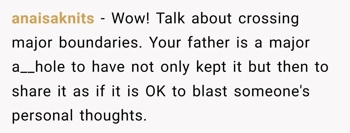 Father Digs Through Trash And Shares Son's Old Therapy Notebook With Entire Family anaisaknits − Wow! Talk about crossing major boundaries. Your father is a major a__hole to have not only kept it but then to share it as if it is OK...