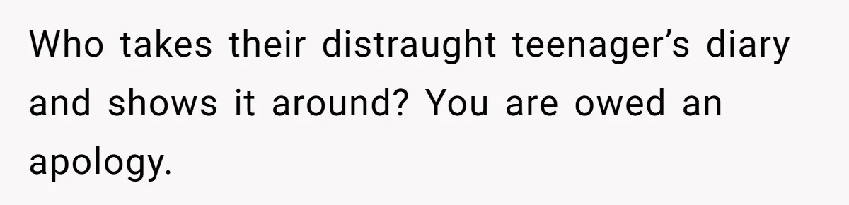 Father Digs Through Trash And Shares Son's Old Therapy Notebook With Entire Family Who takes their distraught teenager’s diary and shows it around? You are owed an apology.