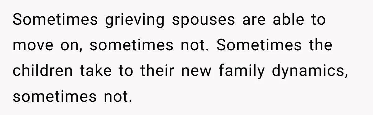 Father Digs Through Trash And Shares Son's Old Therapy Notebook With Entire Family Sometimes grieving spouses are able to move on, sometimes not. Sometimes the children take to their new family dynamics, sometimes not.