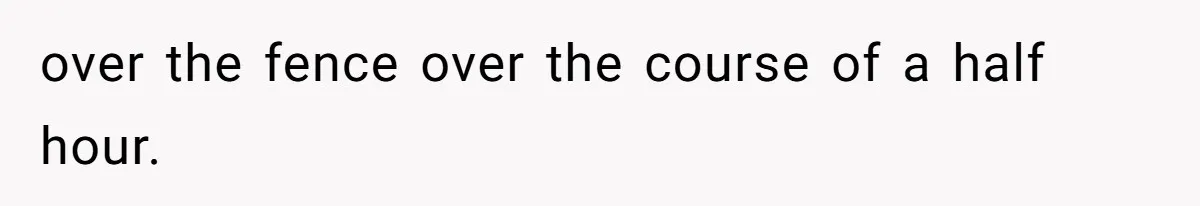 Neighbor Throws Bones Over the Fence, But This Man’s Petty Revenge Leaves Him Speechless over the fence over the course of a half hour.