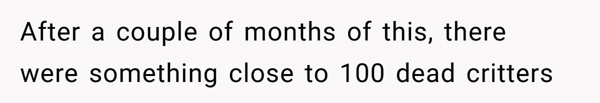 Neighbor Throws Bones Over the Fence, But This Man’s Petty Revenge Leaves Him Speechless After a couple of months of this, there were something close to 100 dead critters