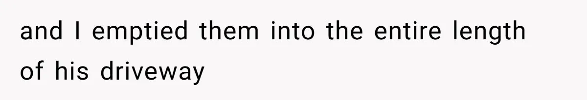 Neighbor Throws Bones Over the Fence, But This Man’s Petty Revenge Leaves Him Speechless and I emptied them into the entire length of his driveway