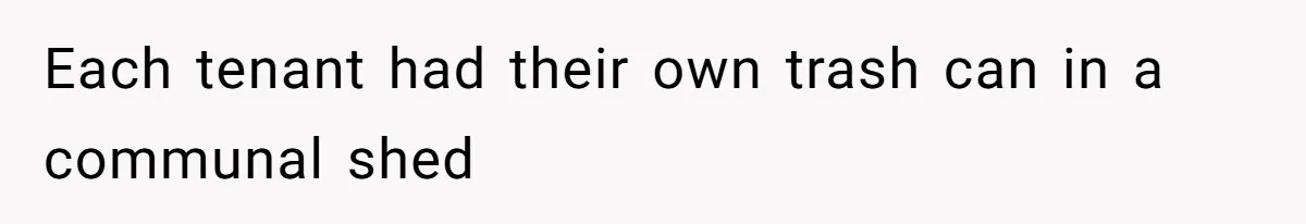 Neighbor Throws Bones Over the Fence, But This Man’s Petty Revenge Leaves Him Speechless Each tenant had their own trash can in a communal shed