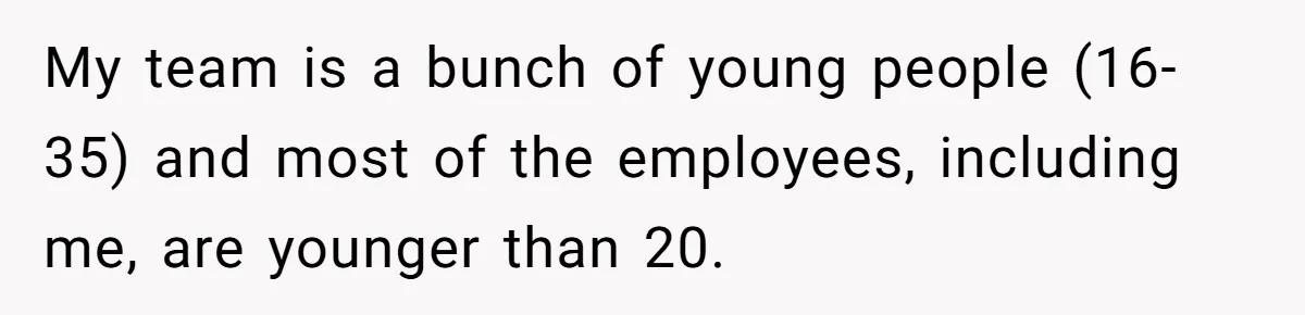 This McDonald's Employee Gives Customers Extra Food And Doesn’t Care About The Consequences My team is a bunch of young people (16-35) and most of the employees, including me, are younger than 20.
