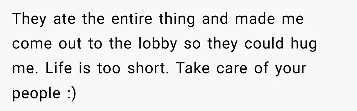 This McDonald's Employee Gives Customers Extra Food And Doesn’t Care About The Consequences They ate the entire thing and made me come out to the lobby so they could hug me. Life is too short. Take care of your people :)