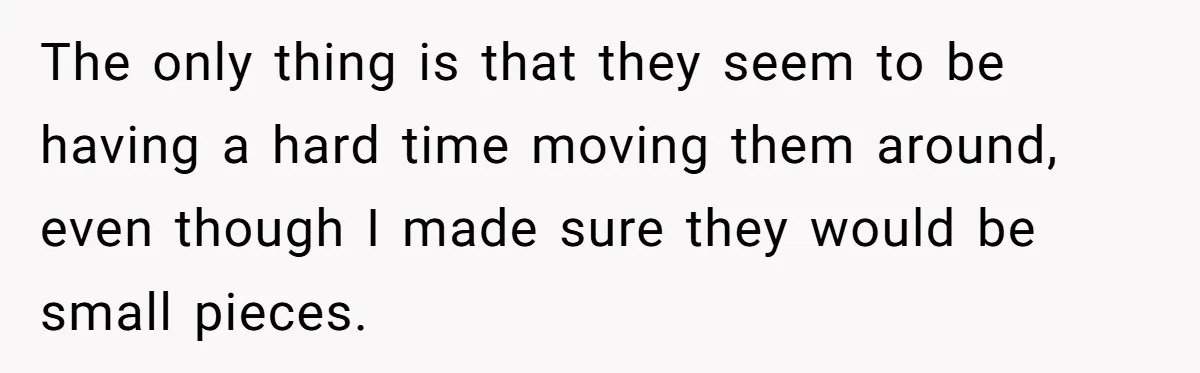 Roommates Leave The Kitchen A Mess, So She Decides To Feed The Ants Before Moving Out The only thing is that they seem to be having a hard time moving them around, even though I made sure they would be small pieces.