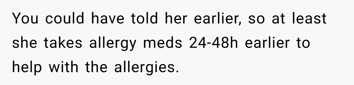 Woman Gets A Cat After Her Roommate Moves Out, But Her Friend Thinks She’s Being Inconsiderate, Who’s Right? You could have told her earlier, so at least she takes allergy meds 24-48h earlier to help with the allergies.