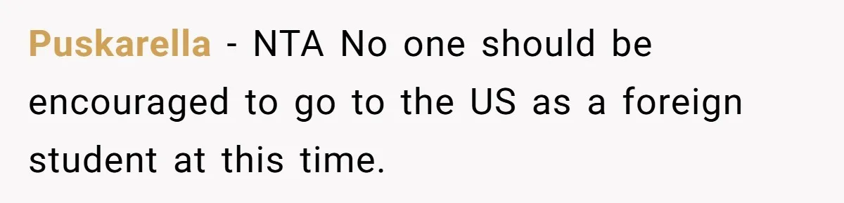 Puskarella − NTA No one should be encouraged to go to the US as a foreign student at this time.
