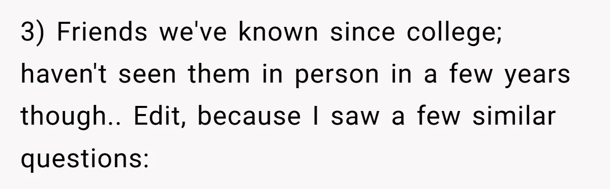 A Man Wants to Take His Son Trick-or-Treating, But His Friends Scheduled Their Wedding on Halloween 3) Friends we've known since college; haven't seen them in person in a few years though.. Edit, because I saw a few similar questions: