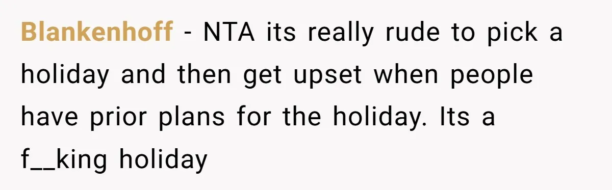 A Man Wants to Take His Son Trick-or-Treating, But His Friends Scheduled Their Wedding on Halloween Blankenhoff − NTA its really rude to pick a holiday and then get upset when people have prior plans for the holiday. Its a f__king holiday