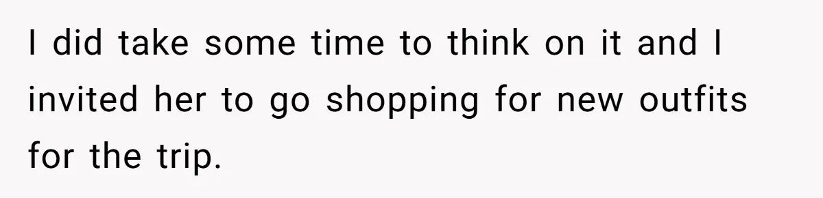 Woman Trusts Close Friend With Her Phone Then Faces Shocking Betrayal During Trip Planning I did take some time to think on it and I invited her to go shopping for new outfits for the trip.