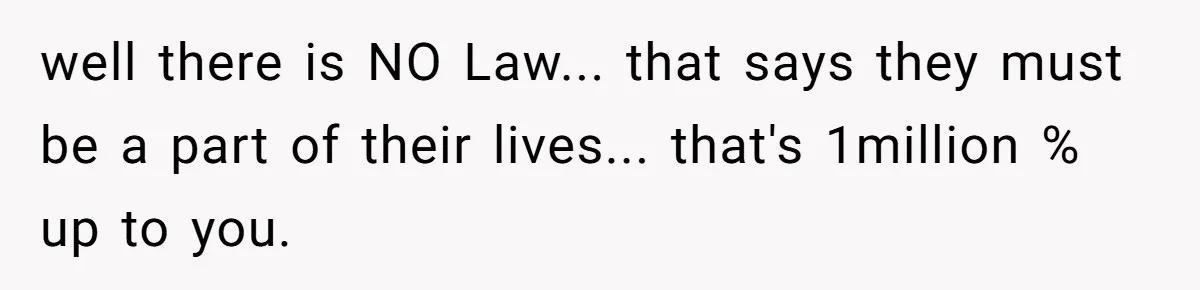 Man Faces A Heartbreaking Reality After His Wife Gives Birth To A Child That Isn’t His, Here’s What Happens Next well there is NO Law... that says they must be a part of their lives... that's 1million % up to you.