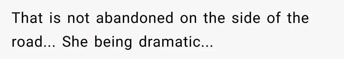 Woman Trusts Close Friend With Her Phone Then Faces Shocking Betrayal During Trip Planning That is not abandoned on the side of the road... She being dramatic...