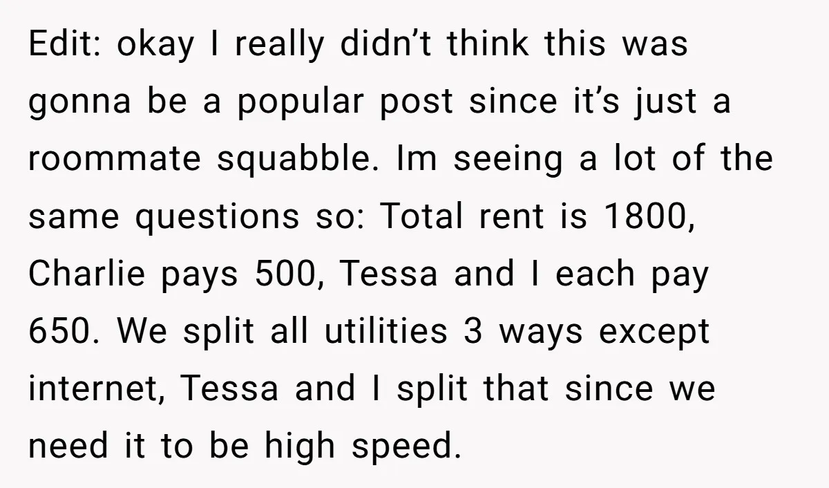 She Pays Extra for a Private Office, Now Her Roommate Wants to Turn It Into a Guest Room Edit: okay I really didn’t think this was gonna be a popular post since it’s just a roommate squabble. Im seeing a lot of the same questions so: Total rent...