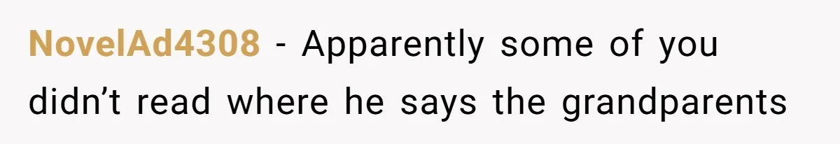 NovelAd4308 − Apparently some of you didn’t read where he says the grandparents