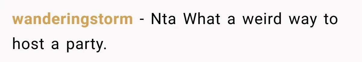 wanderingstorm − Nta What a weird way to host a party.