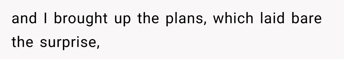 and I brought up the plans, which laid bare the surprise,