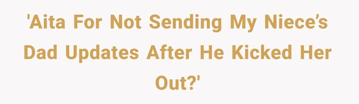 Father Who Haven't Visited In Years Thinks He Has A Right To Medical Updates After Abandoning His Child For A Stepmom 'AITA for not sending my niece’s dad updates after he kicked her out?'