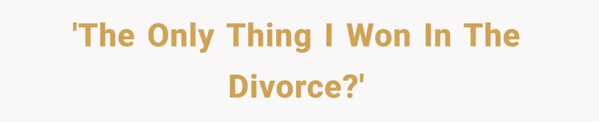 'The Only Thing I Won in the Divorce?'