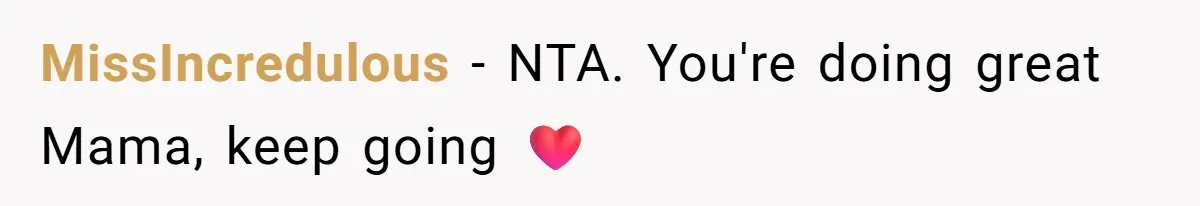 Father Who Haven't Visited In Years Thinks He Has A Right To Medical Updates After Abandoning His Child For A Stepmom MissIncredulous − NTA. You're doing great Mama, keep going ❤️