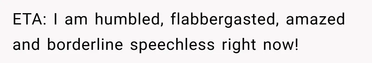 ETA: I am humbled, flabbergasted, amazed and borderline speechless right now!