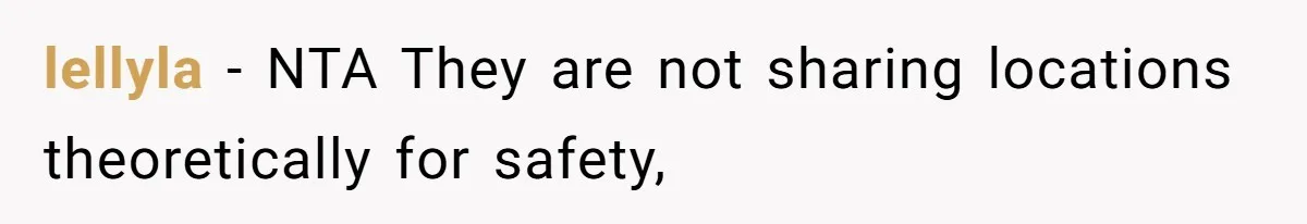 lellyla − NTA They are not sharing locations theoretically for safety,